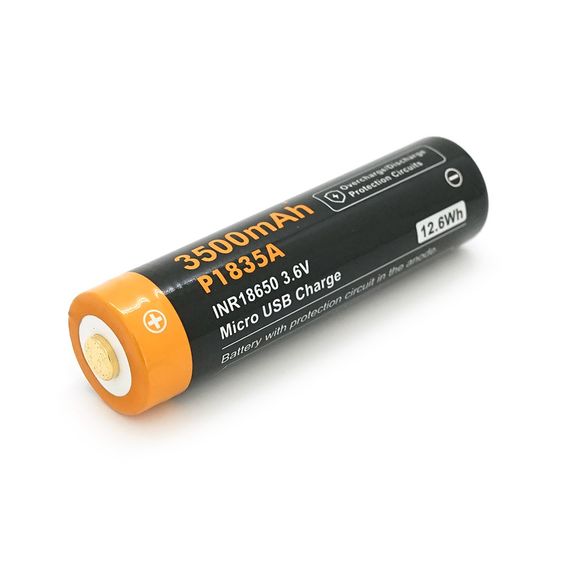 Акумулятор 18650 Li-Ion Vapcell P1835A, 3500mAh, 10A, 3.6V (2.5-4.2V), Micro USB | Зображення 3