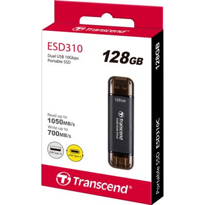 Накопитель SSD USB 3.2 128GB Transcend (TS128GESD310C) | Зображення 3