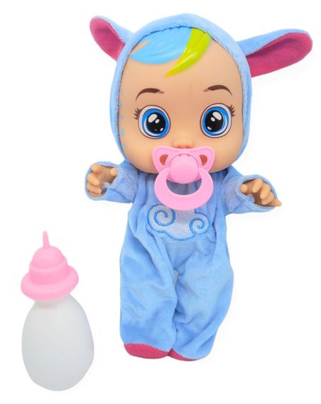 Лялька пупс розмовляє плаче сміється в костюмі хмаринки 25,5 см Baby Lovely з соскою і пляшечкою | Зображення 5
