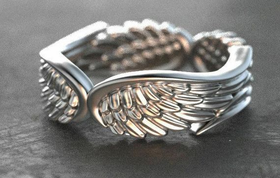Чудова каблучка, Крила Ангела срібна, розмір регульований