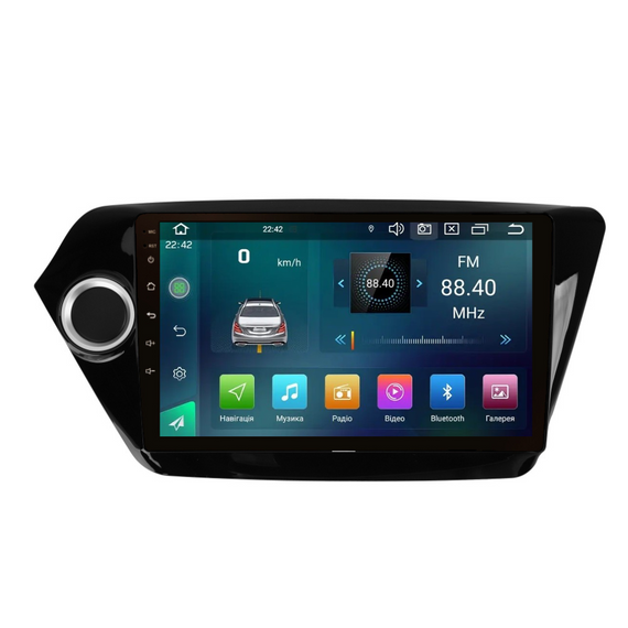 Штатна магнітола Cyclone C9 CPL. 2+32GB. CARPLAY KIA Rio 2011-2017