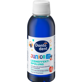 Детский индикатор зубного налета со вкусом яблока 200 мл Dontodent Mundspülung Junior Lerneffekt, 200 ml