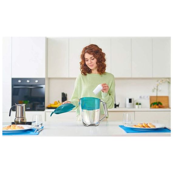 Фільтр-глечик Ecosoft Maxima 5л (3.5л очищеної води) з фільтр-картриджем, аква грін (FMVMAXIMADGECO) | Зображення 1