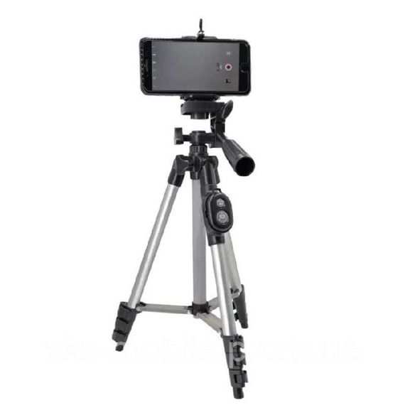 Штатив тринога Tripod DK-3888, Штатив для съемки с телефона и камеры, Трипод для телефона EM-16 | Зображення 4