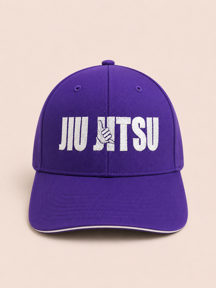 Фіолетова кепка/бейсболка TM KINTAYO з вишивкою JIU JITSU/ДЖИУ ДЖИТСУ, унісекс