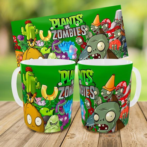 Набір: дитяча сумка-бананка+кружка Рослини проти Зомбі 32х15см, бананка для хлопчика через плече на подарунок (00948) | Зображення 2