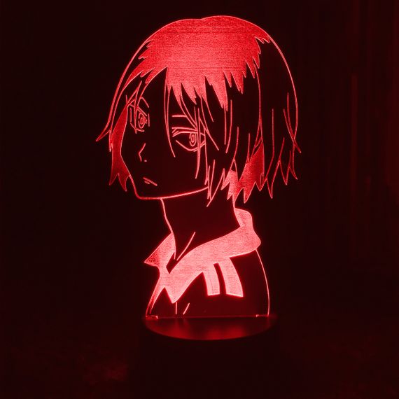 Акриловий світильник-нічник Кемма Кодзуме (Kozume Kenma) червоний tty-n000524