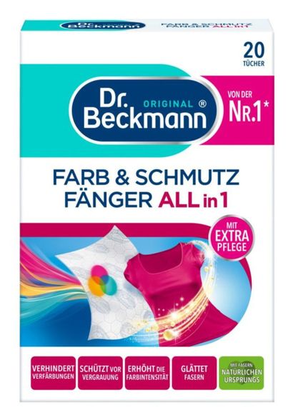 Салфетки-ловушка для цвета Dr. Beckmann Farb&Schmutz Fanger 3in1 20шт