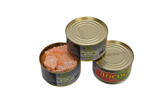 Лосось натуральный «Салатный» Рыбацкая Артель 230 г | Зображення 2