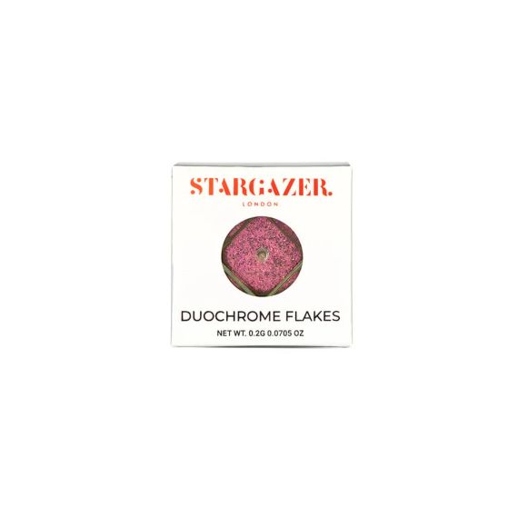 Дуохромные хлопья (блестки) Розовый/Зеленый (пигменты для глаз) Stargazer DUOCHROME FLAKES Pink/Green | Зображення 2