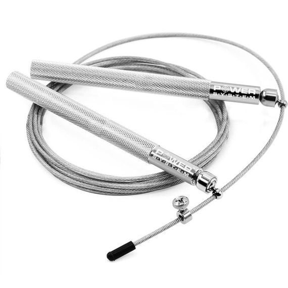 Скакалка швидкісна Power System PS-4064 Ultra Jump Rope Silver (2,75m.) | Зображення 1
