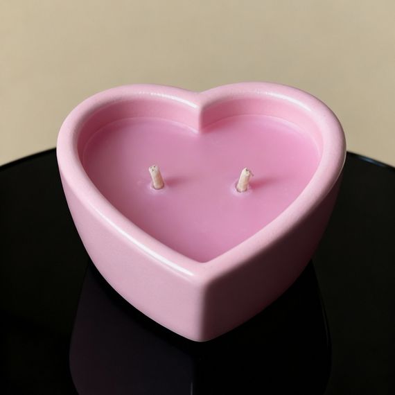 Масажна свічка з ароматом панкейка Candy Pancake у формі серця, 70 мл Sex Aura | Зображення 9