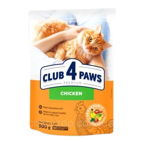 Сухой корм для котов Club 4 Paws с курицей 900 г B4620411