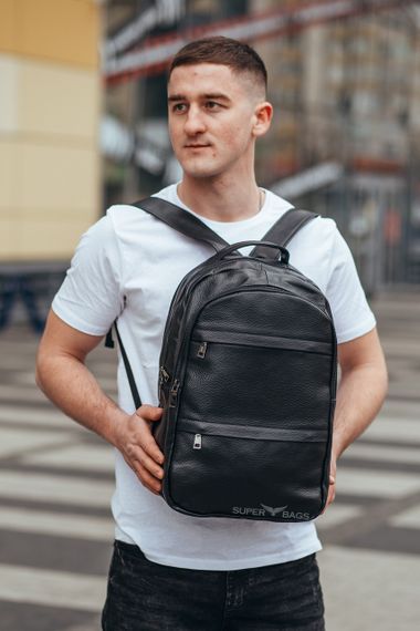 Чоловічий рюкзак для ноутбука та документів з натуральної шкіри Tiding Bag B2-37342A | Зображення 7