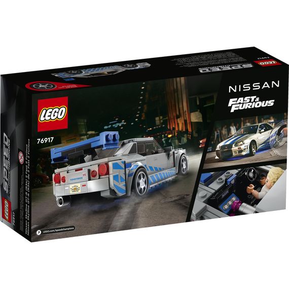 Конструктор LEGO Speed Champions «Подвійний форсаж» Nissan Skyline GT-R (R34) 319 деталей (76917) | Зображення 6