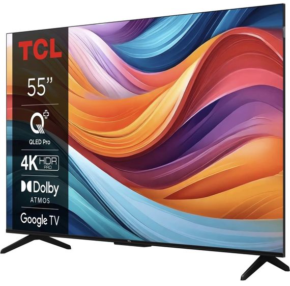 Телевізор TCL 55' QLED 4K 60Hz Smart Google TV Titan (55T7B) | Зображення 2