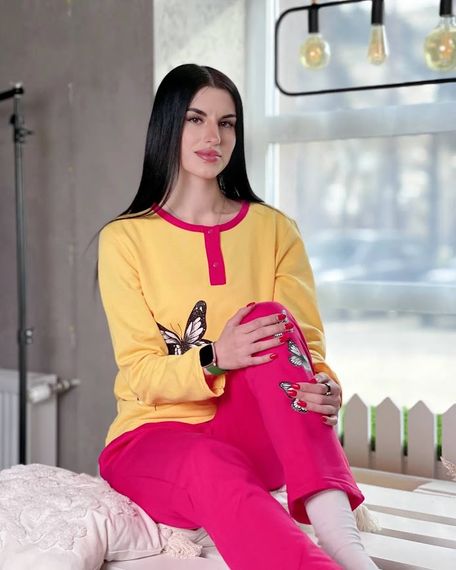 Піжама жіноча Носи своє 52 Жовтий (p-8505-135296) | Зображення 5