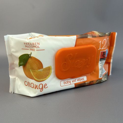 Sleepy Серветки вологі Orange (Апельсин) 120шт