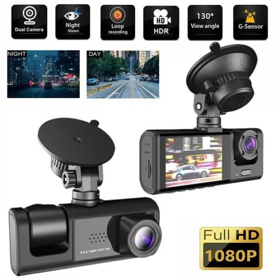 Автомобільний відеореєстратор Black Box Full HD 1080 на 3 камери | Зображення 1