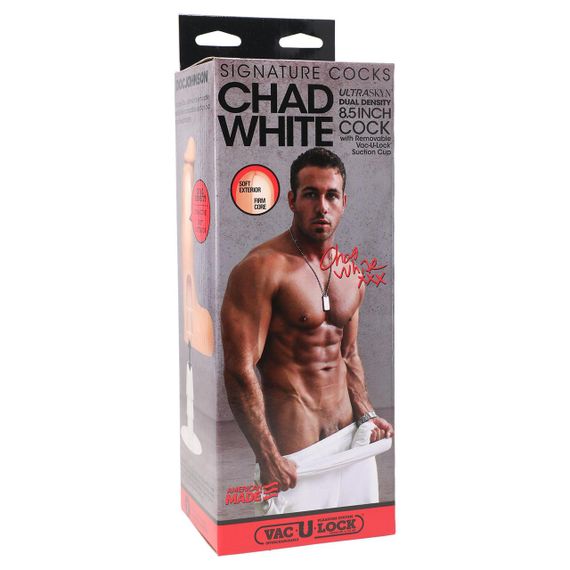 Фалоімітатор Doc Johnson Signature Cocks – Chad White 8,5 inch UltraSkin Sex Aura | Зображення 5