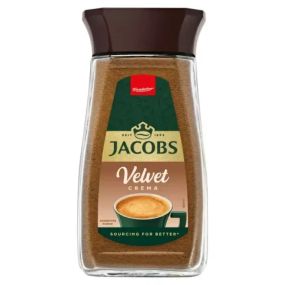Кава розчинна Jacobs Velvet CREMA, 200 г в скляній банці, Німеччина,