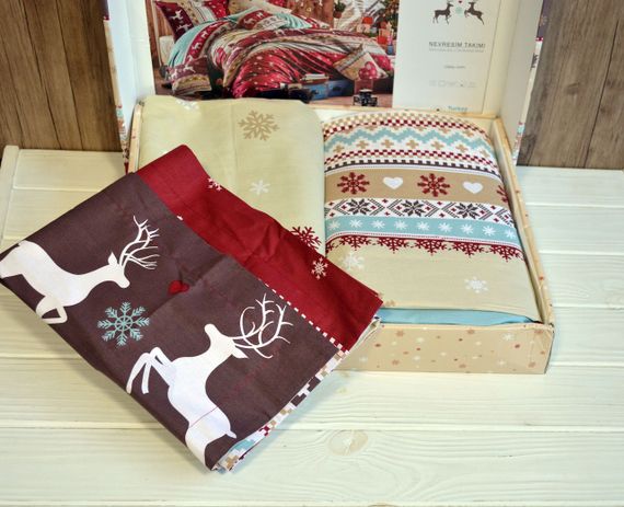 Комплект постельного белья Clasy Ranforse 200×220 Santa | Зображення 4