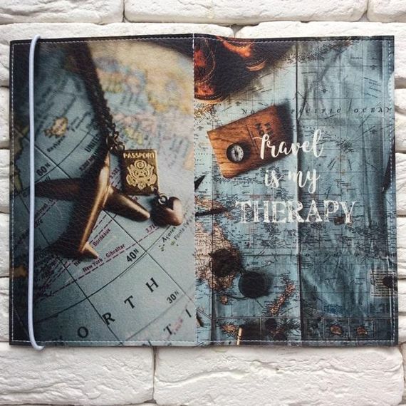 Тревел-кейс Travel is my therapy екошкіра | Зображення 1