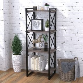 Стеллаж Loft Design Скиф 4-550 дуб палена