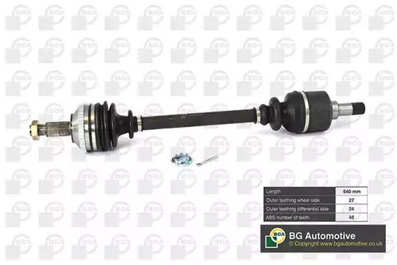 Полуось Scudo/Jumpy 1.6i/1.9D 95-L, BGA (DS6713L) | Зображення 3