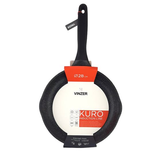 Сковорода антипригарна Vinzer Kuro Induction Line 28 см 50422 алюмінієва для всіх плит | Зображення 4