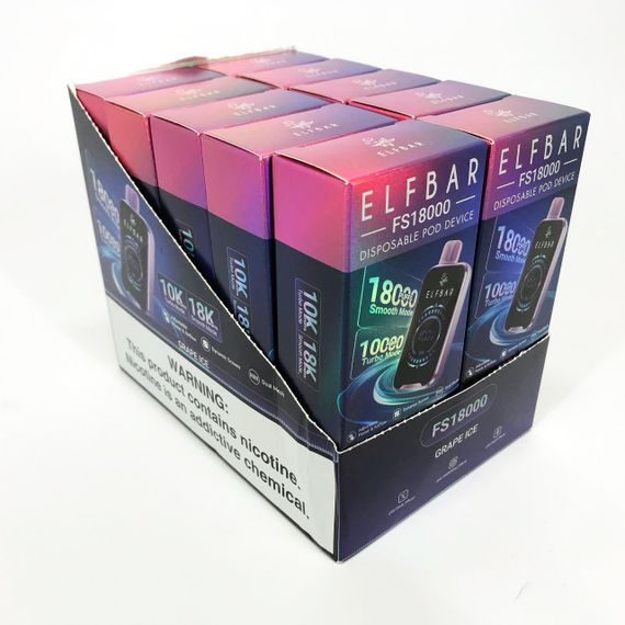 ELF BAR FS18000 смак Виноград (Grape Ice) | Зображення 6