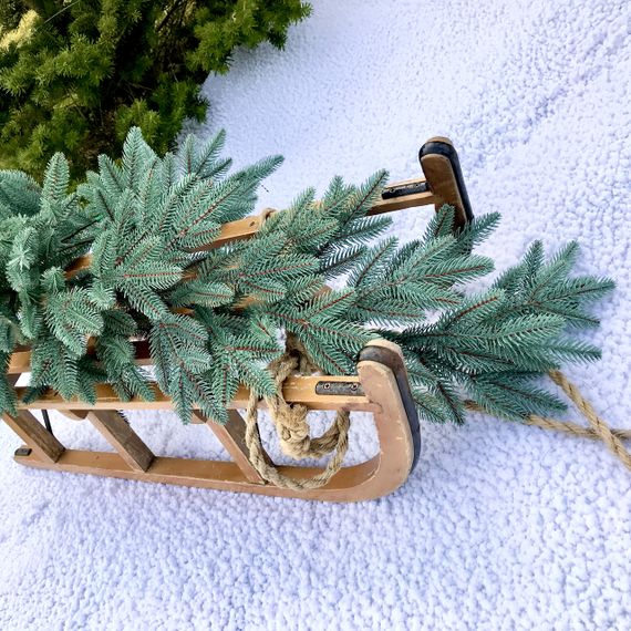 Гірлянда хвойна Classic лита 1,2 м блакитна | Зображення 1