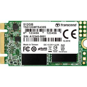 SSD накопичувач Transcend MTS430S 512GB M.2 SATA III 3D NAND TLC (TS512GMTS430S)
