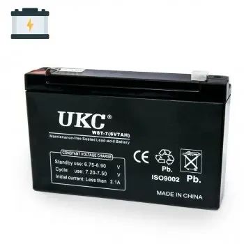 Аккумуляторная батарея AGM UKC WST-10 6V 10Ah аккумулятор для УПСа, аккумулятор для детского электромобиля | Зображення 1