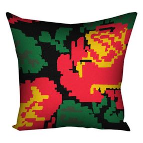 Подушка габардинова з принтом Троянда 50x50 см (5P_23J007)