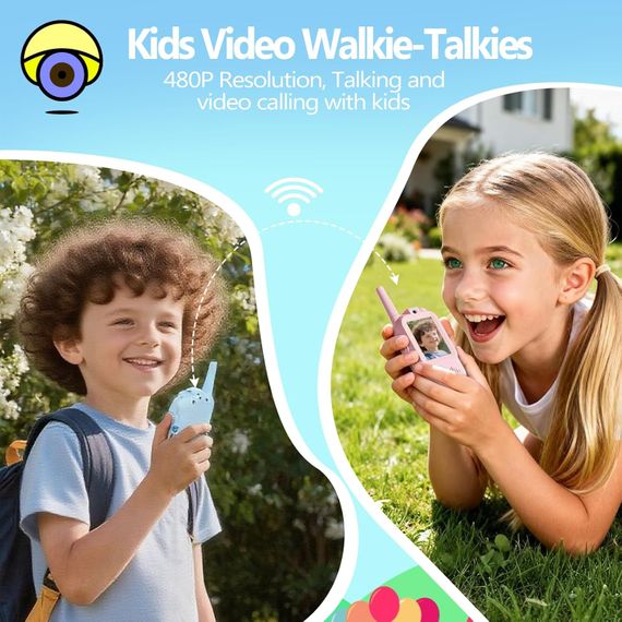 Дитяча відео-рація Walkie Talkie для дітей ∙ Двосторонній відеозв'язок Walkie Talkie на акумуляторі | Зображення 3