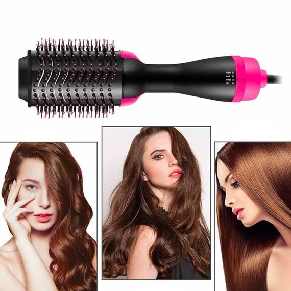 Фен-щітка для волосся 3в1 One Step Hair Dryer, 1000Вт / Фен браш для укладання волосся / Фен-стайлер для випрямлення волосся | Зображення 2