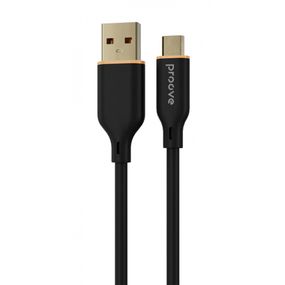 Кабель Proove Jelly Silicone Type-C 2.4A (1m), Черный, 1.0 м