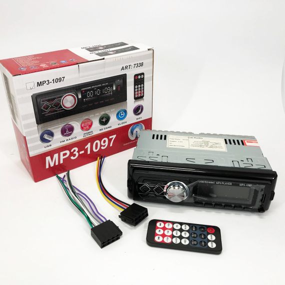 Автомагнітола MP3-1097 BT ISO зі знімною панеллю, Автомагнітола магнітола в авто з Usb сенсорна | Зображення 5