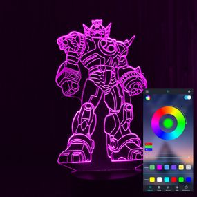 Акриловий світильник-нічник керування з телефона Трансформер tty-n001331