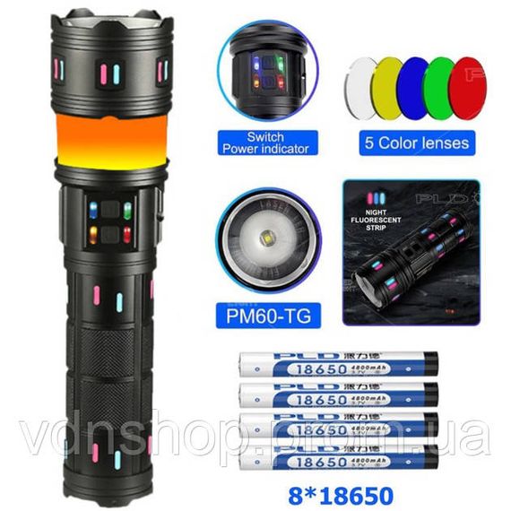 Фонарик на все случаи, Фонарь для использования в темноте Police BL-C136-LM+COB, Фонарь лед тактический IS-98 | Зображення 1