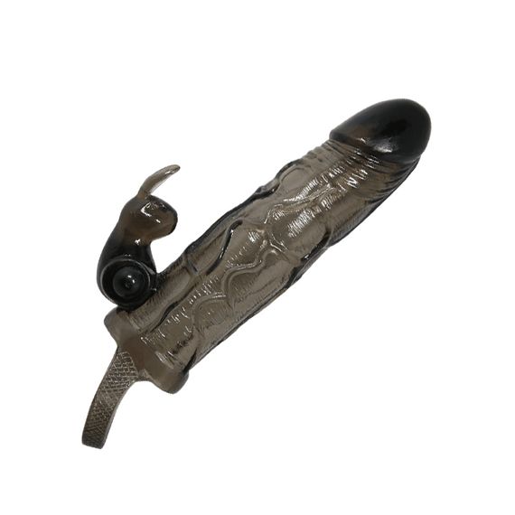 Вибронасадка со стимулятором клитора  СМЕЛЬЧАК черная sexstyle | Зображення 2