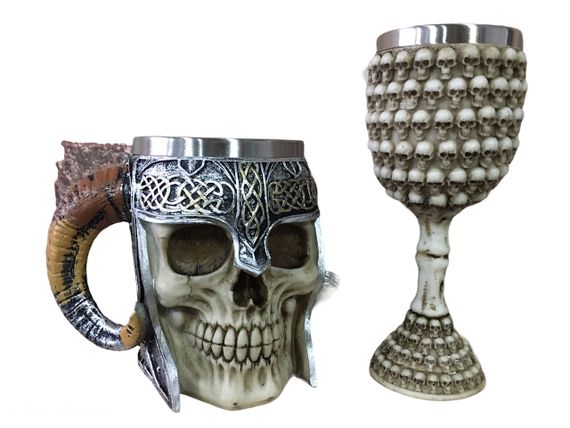Подарунковий Набір Гуртка Чашка Келих 3D Сатан Черепа Навколо | Зображення 2
