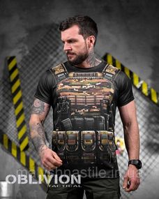 Тактическая потоотводящая футболка oblivion  ARMOR  ДЛ7159