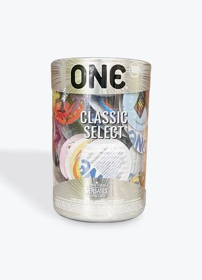 Банка презервативів ONE Classic Select Contest Collection, 100 шт Sex Aura