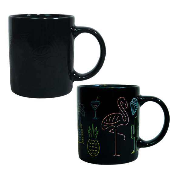 Чашка Огни отпуска VT-C-254330 в коробке (изменяющая цвет) Vittora 330мл