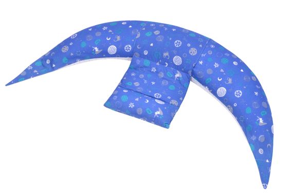 Набор аксессуаров для подушки Nuvita DreamWizard (наволочка, мини-подушка) Синий NV7101Blue (NV7101BLUE) | Зображення 2