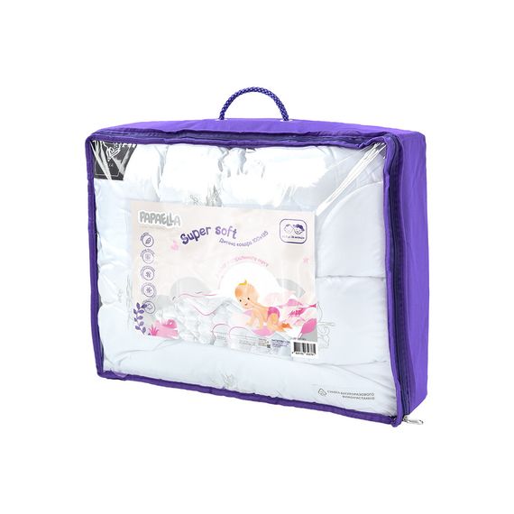 Детское одеяло Super Soft Classic PAPAELLA 100x135 см мягкое антиаллергическое, искусственный пух, белое | Зображення 6