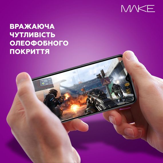 Скло захисне MAKE Xiaomi Poco F6 Pro (MGF-XPF6P) | Зображення 4