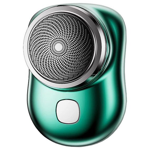 Електробритва Mini Shaver дорожня бездротова роторна для вологого і сухого гоління зелений